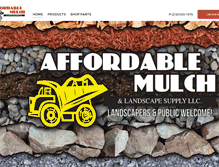 Tablet Screenshot of affordable-mulch.com